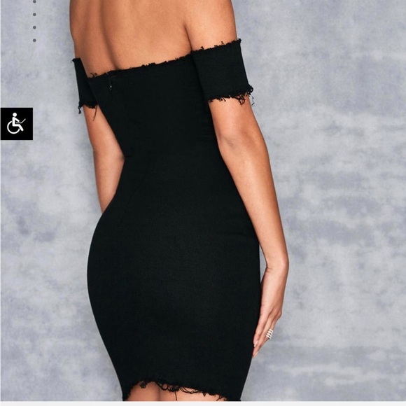 MISTRESS ROCKS Black Bardot dress NWT Size Large - Picture 7 of 7